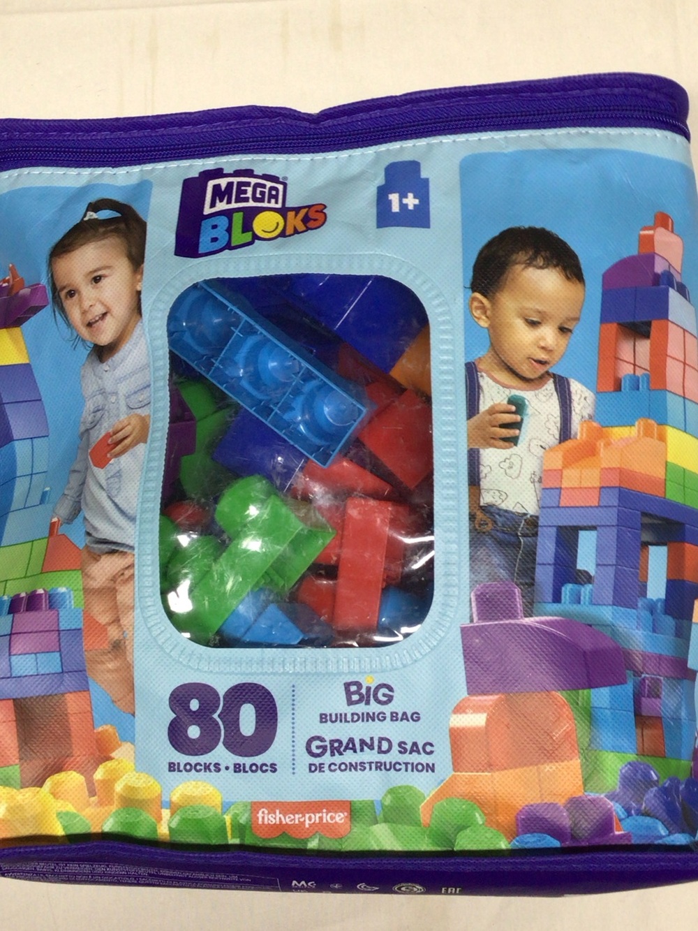 Mega Bloks 80-Piece Big Building Bag - Multi-Color by MEGA BLOKS